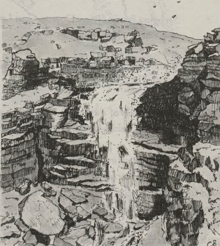 Hand painted picture of Kinder Downfall